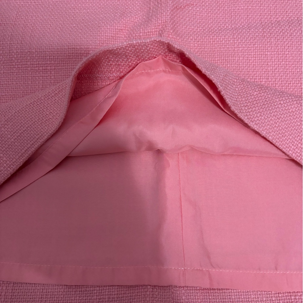 LOFT Pink Front Pocket Tweed Mini Skirt - Picture 5 of 8